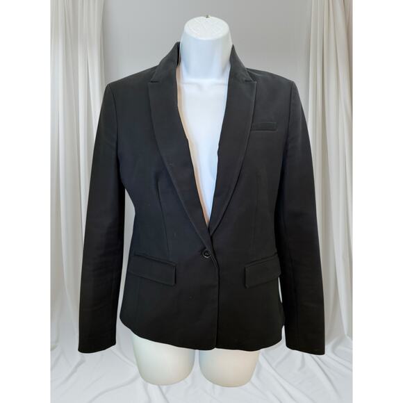 Banana Republic Black One-Button Blazer Jacket Women’s Size 2 - Picture 1 of 7